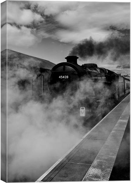 The Steam Locomotive Eric Treacy  Canvas Print by Roger Green