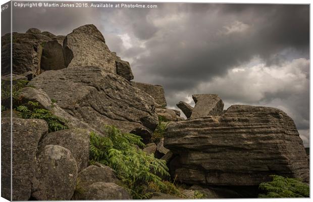  Brooding Skys over Stanage Canvas Print by K7 Photography
