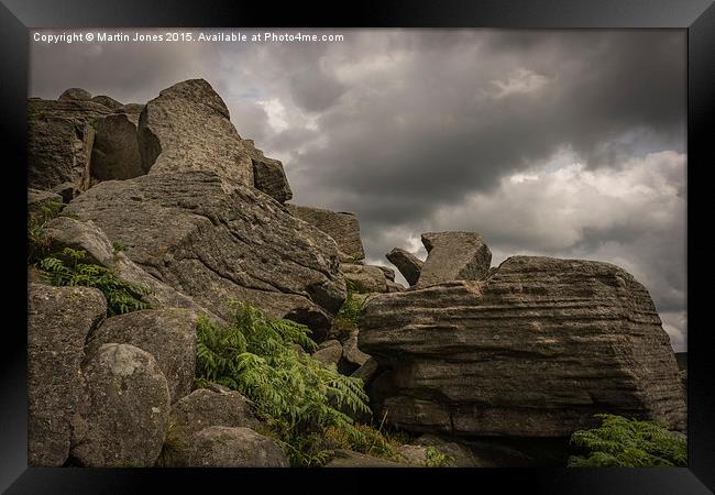  Brooding Skys over Stanage Framed Print by K7 Photography