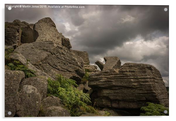  Brooding Skys over Stanage Acrylic by K7 Photography