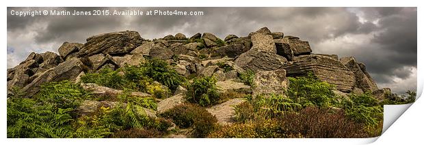  The Gritstone of the Dark Peak Print by K7 Photography