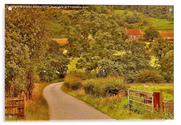  North Yorkshire Country Scene Acrylic by Martyn Arnold