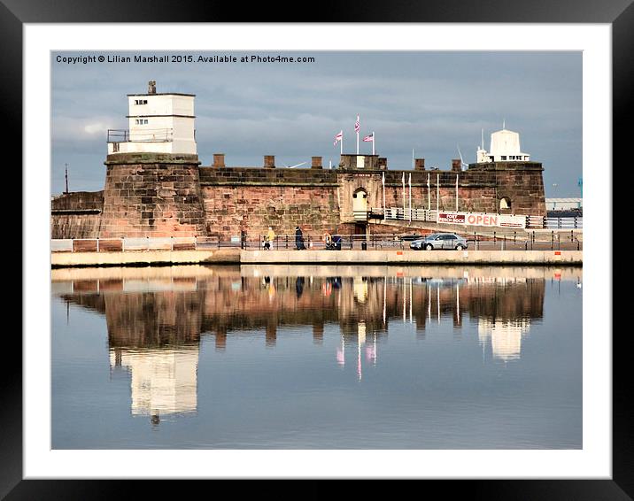  Fort Perch Rock Museum Framed Mounted Print by Lilian Marshall