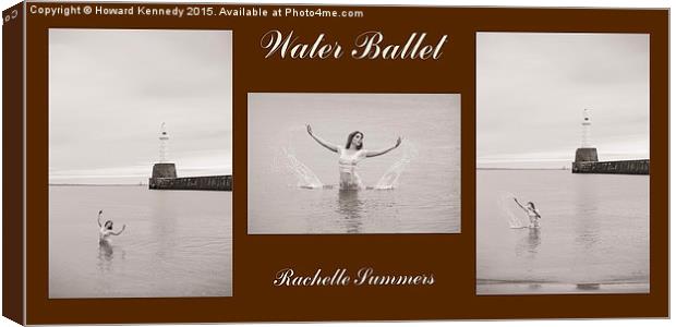 Water Ballet Triptych  Canvas Print by Howard Kennedy