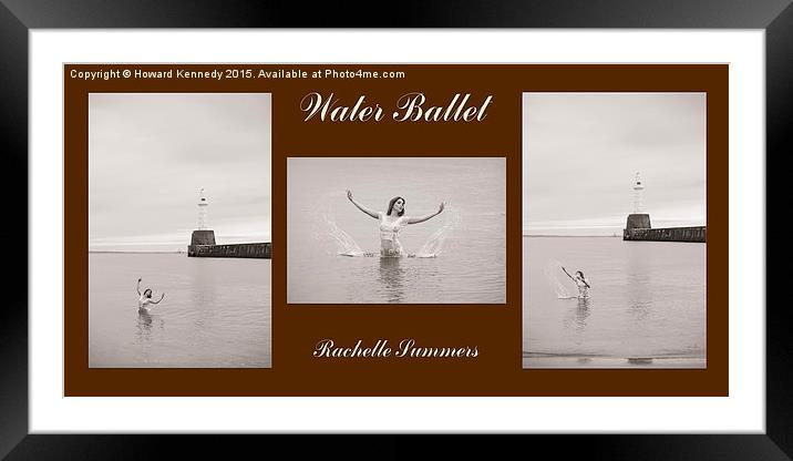 Water Ballet Triptych  Framed Mounted Print by Howard Kennedy