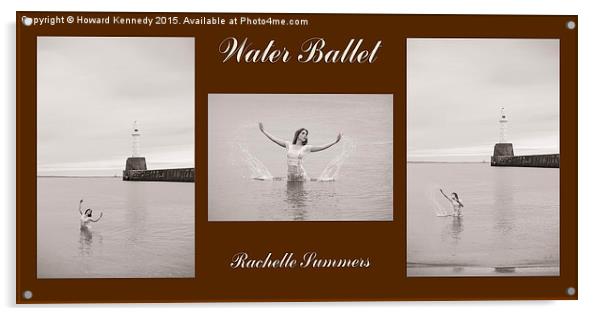 Water Ballet Triptych  Acrylic by Howard Kennedy