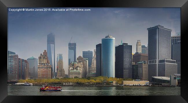  Downtown Manhattan Framed Print by K7 Photography