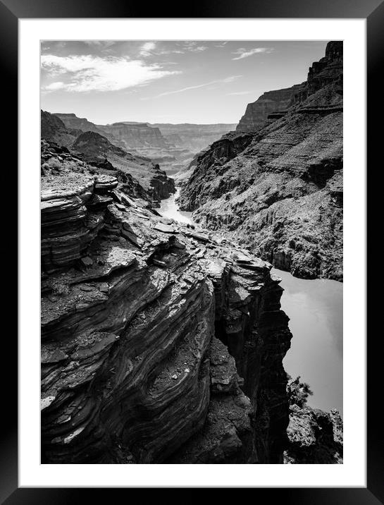 Cliff's Edge Framed Mounted Print by Brent Olson