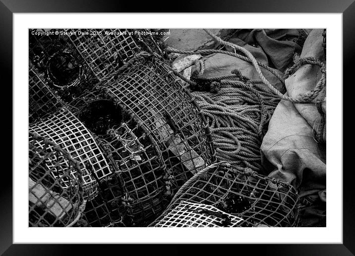  Fishing paraphernalia Cascais  Framed Mounted Print by Steven Dale