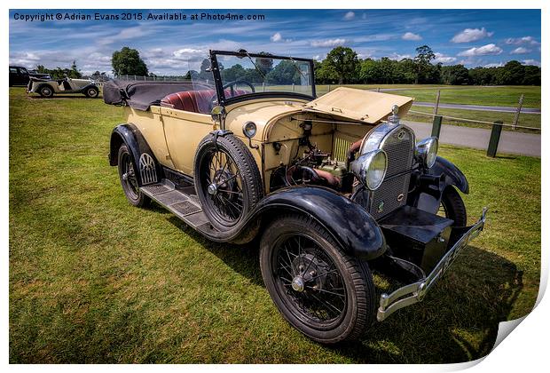 1928 Ford Model A  Print by Adrian Evans
