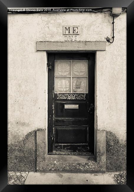  Old Door Portugal Framed Print by Steven Dale