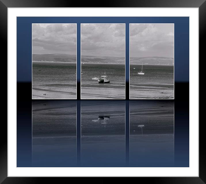  beach view Framed Mounted Print by Marina Otto