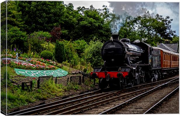 Steam Locomotive - The Great Marquess Canvas Print by Roger Green