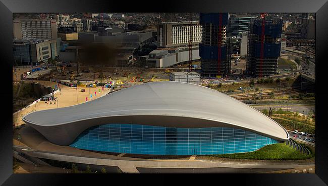 Aquatic Centre Framed Print by David French