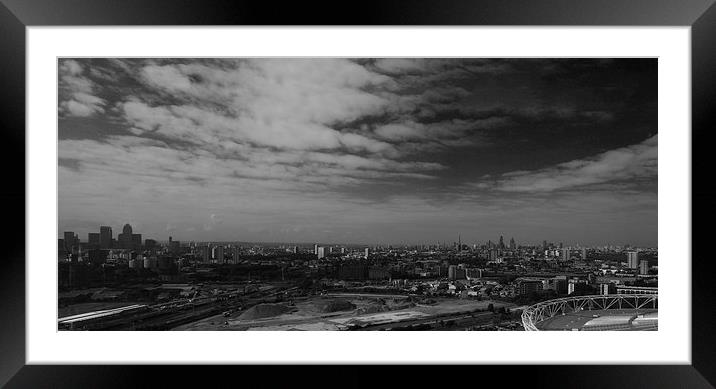 London  Skyline Framed Mounted Print by David French