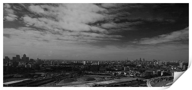 London  Skyline Print by David French