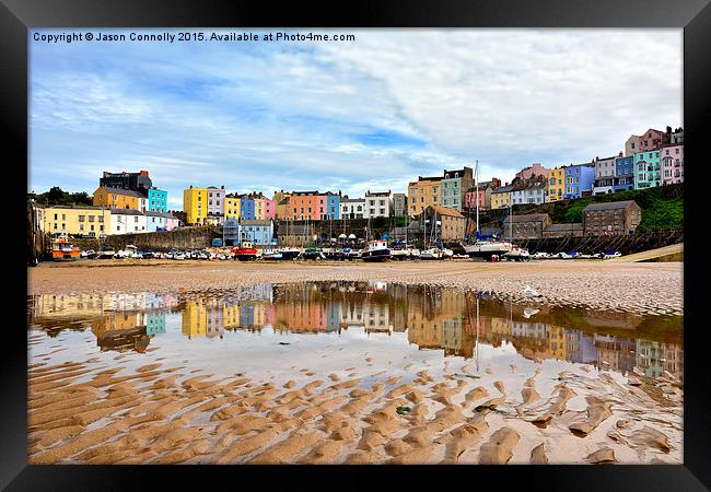  Tenby, Pembrokeshire Framed Print by Jason Connolly