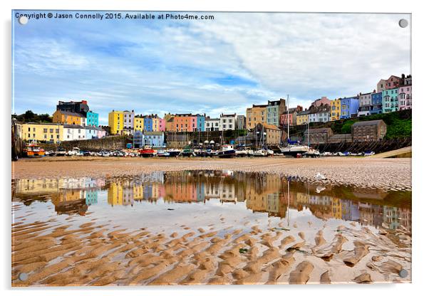 Tenby, Pembrokeshire Acrylic by Jason Connolly