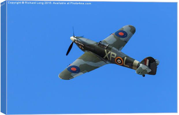 Hawker Hurricane  Canvas Print by Richard Long