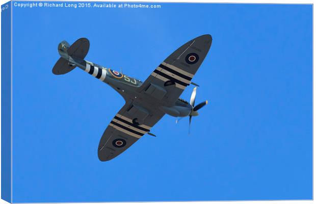  The Spitfire Canvas Print by Richard Long