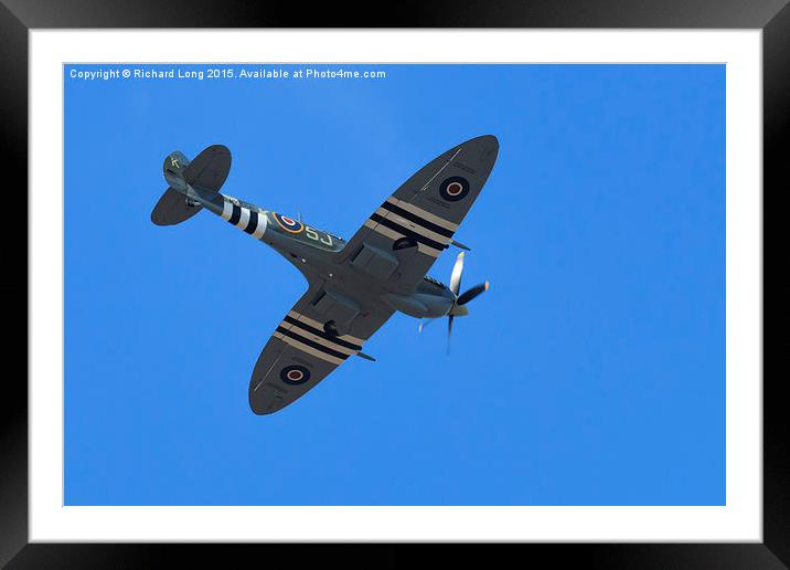  The Spitfire Framed Mounted Print by Richard Long