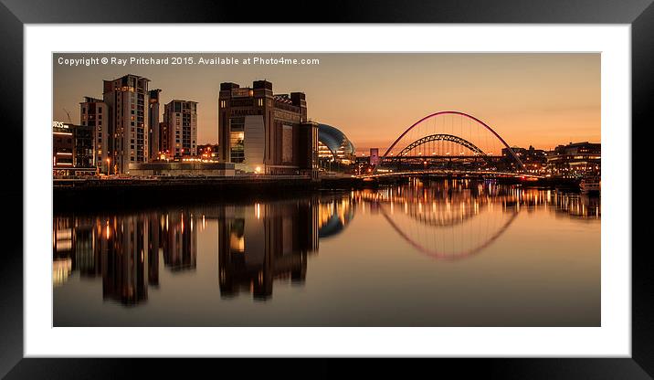  On The Tyne Framed Mounted Print by Ray Pritchard