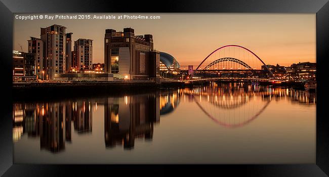  On The Tyne Framed Print by Ray Pritchard