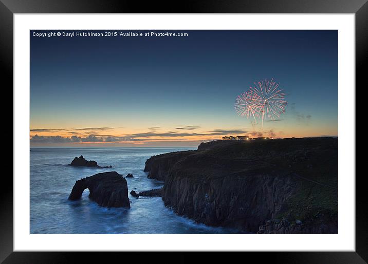 Lighting up the sky Framed Mounted Print by Daryl Peter Hutchinson