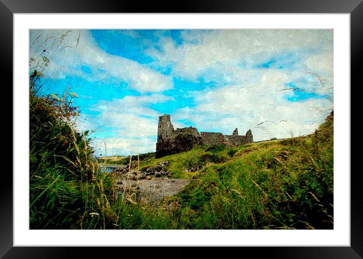  dunure castle-scotland   Framed Mounted Print by dale rys (LP)
