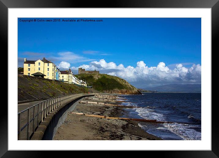  Criccieth Framed Mounted Print by Colin irwin