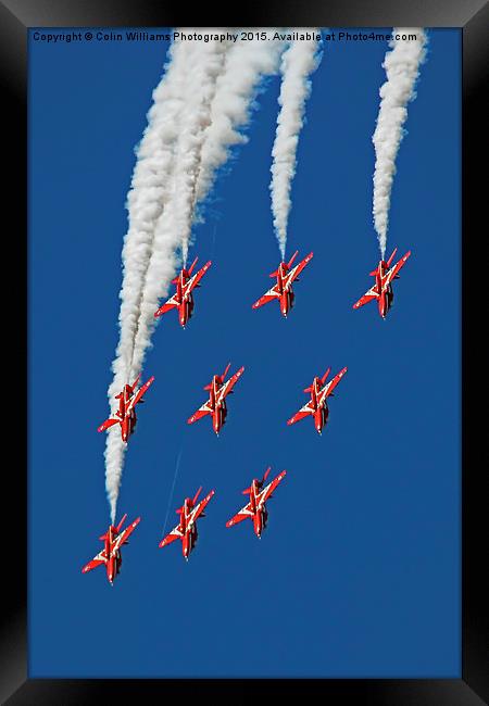  The Red Arrows RIAT 2015 12 Framed Print by Colin Williams Photography