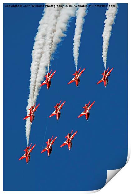  The Red Arrows RIAT 2015 12 Print by Colin Williams Photography