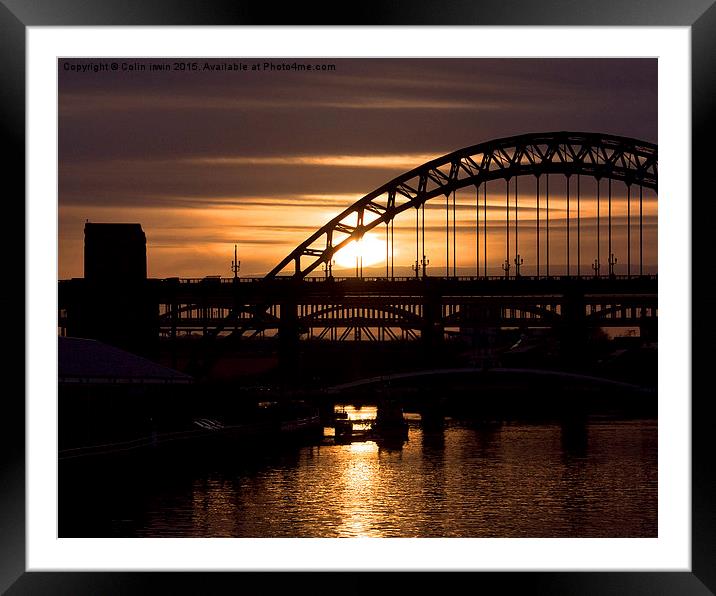 Six Bridges Framed Mounted Print by Colin irwin