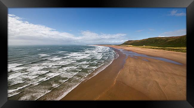  Rhossili bay Framed Print by Rory Trappe