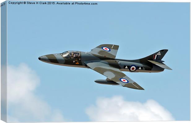  Hawker Hunter Canvas Print by Steve H Clark
