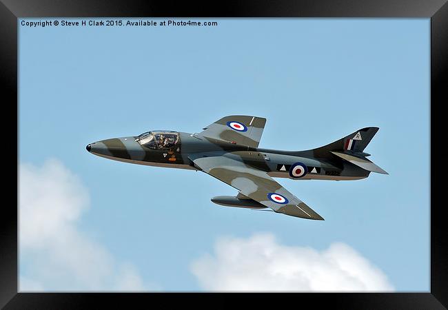  Hawker Hunter Framed Print by Steve H Clark