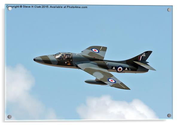  Hawker Hunter Acrylic by Steve H Clark