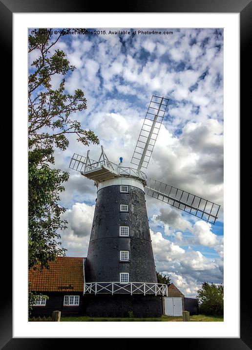  Burnham Overy Staithe Windmill Framed Mounted Print by Thanet Photos