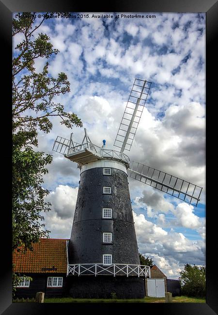  Burnham Overy Staithe Windmill Framed Print by Thanet Photos
