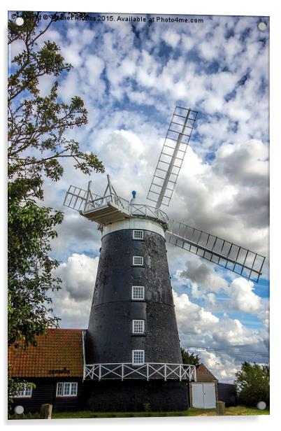  Burnham Overy Staithe Windmill Acrylic by Thanet Photos