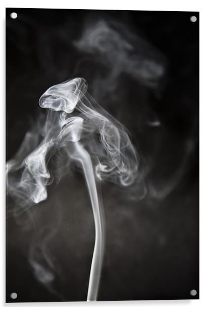 Ghostly Smoke Acrylic by Mike Gorton