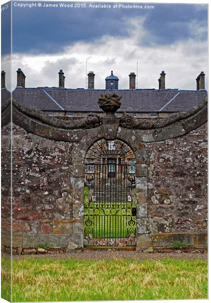  Gate to Kinross Canvas Print by James Wood