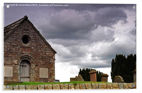  Sir William Bruce Mausoleum Acrylic by James Wood