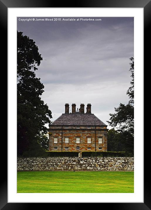  Kinross House Framed Mounted Print by James Wood