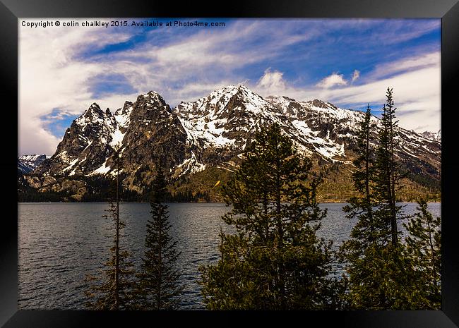  Jenny Lake - Grand Teton National Park Framed Print by colin chalkley