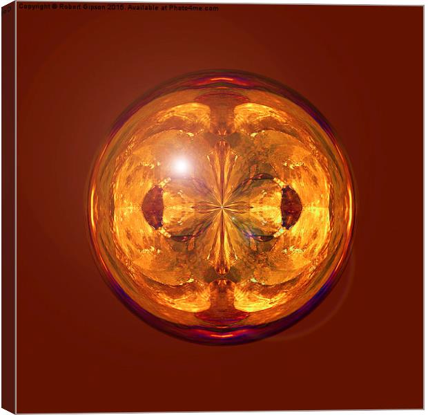  Fire Crystal Canvas Print by Robert Gipson