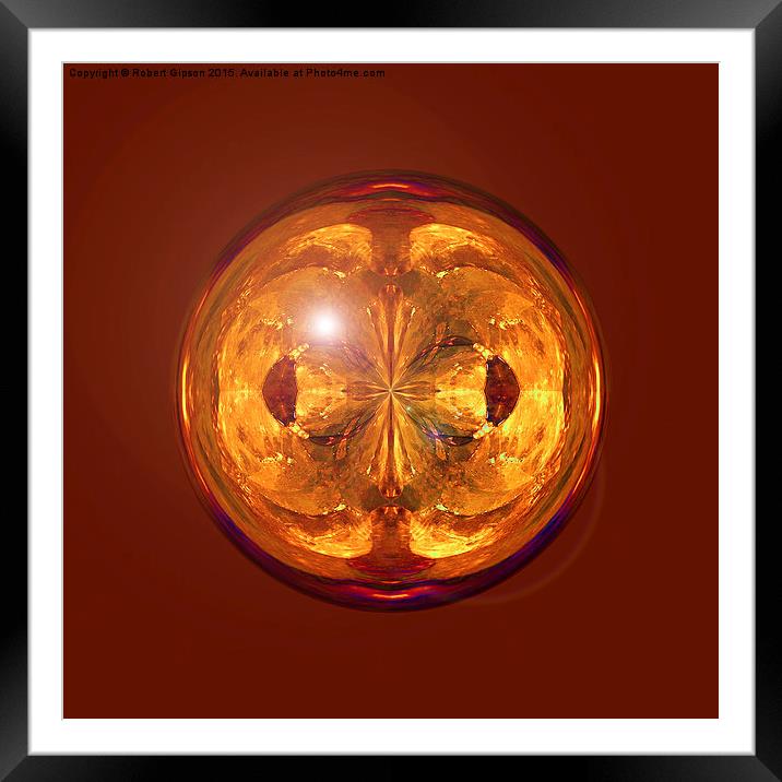  Fire Crystal Framed Mounted Print by Robert Gipson