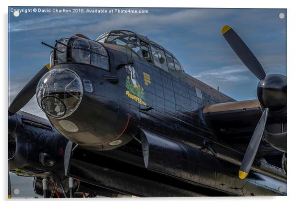 Lancaster Bomber , Thumper  Acrylic by David Charlton