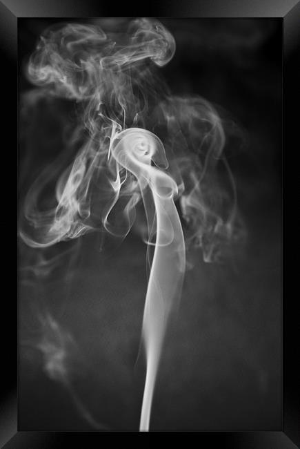 Naked Alien Candle Smoke Framed Print by Mike Gorton