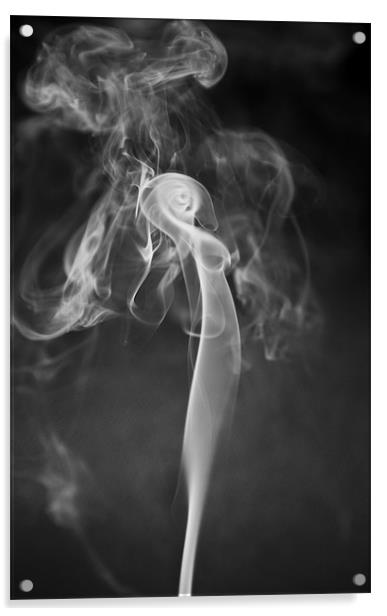 Naked Alien Candle Smoke Acrylic by Mike Gorton